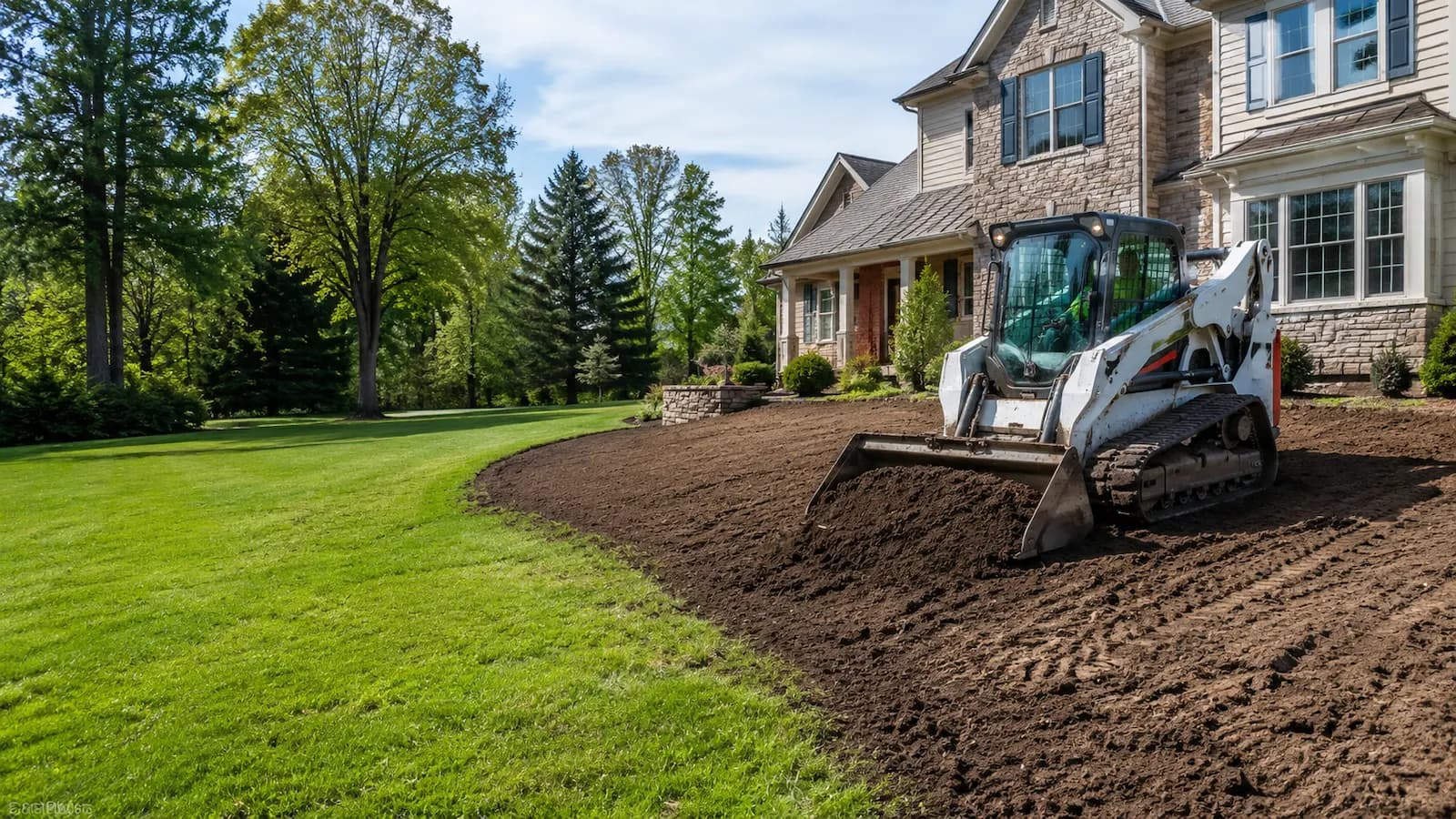 Yard Grading and Regrading example